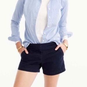 J Crew Navy Blue Chino Shorts
